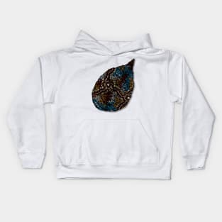 Aboriginal Art - Leaf Kids Hoodie